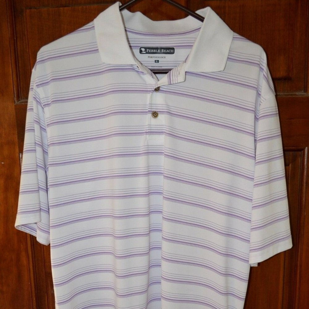 PEBBLE BEACH PERFORMANCE GOLF SHIRT LARGE